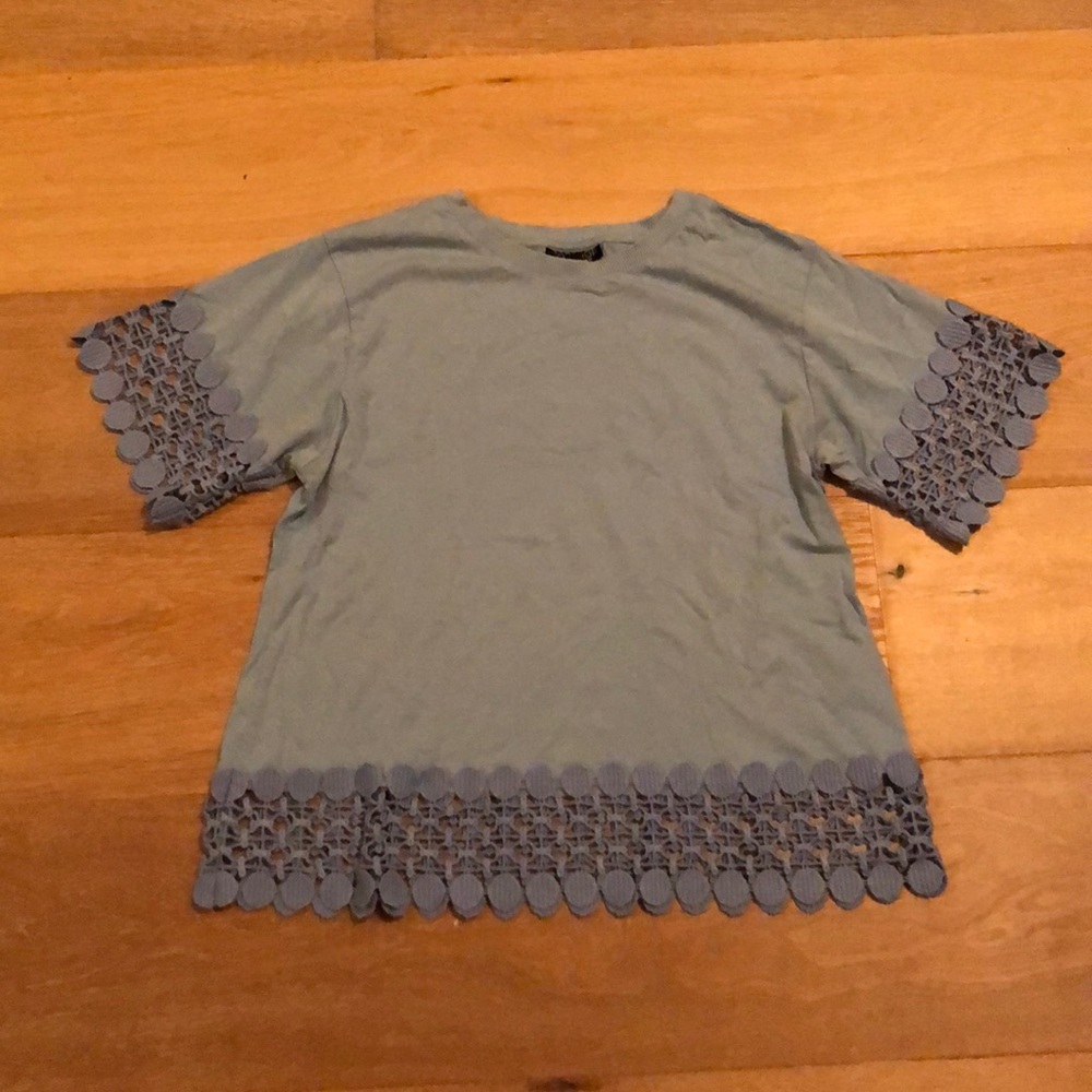 topshop blue T-shirt